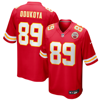 Men's Nike Thomas Odukoya Red Kansas City Chiefs Team Game Jersey
