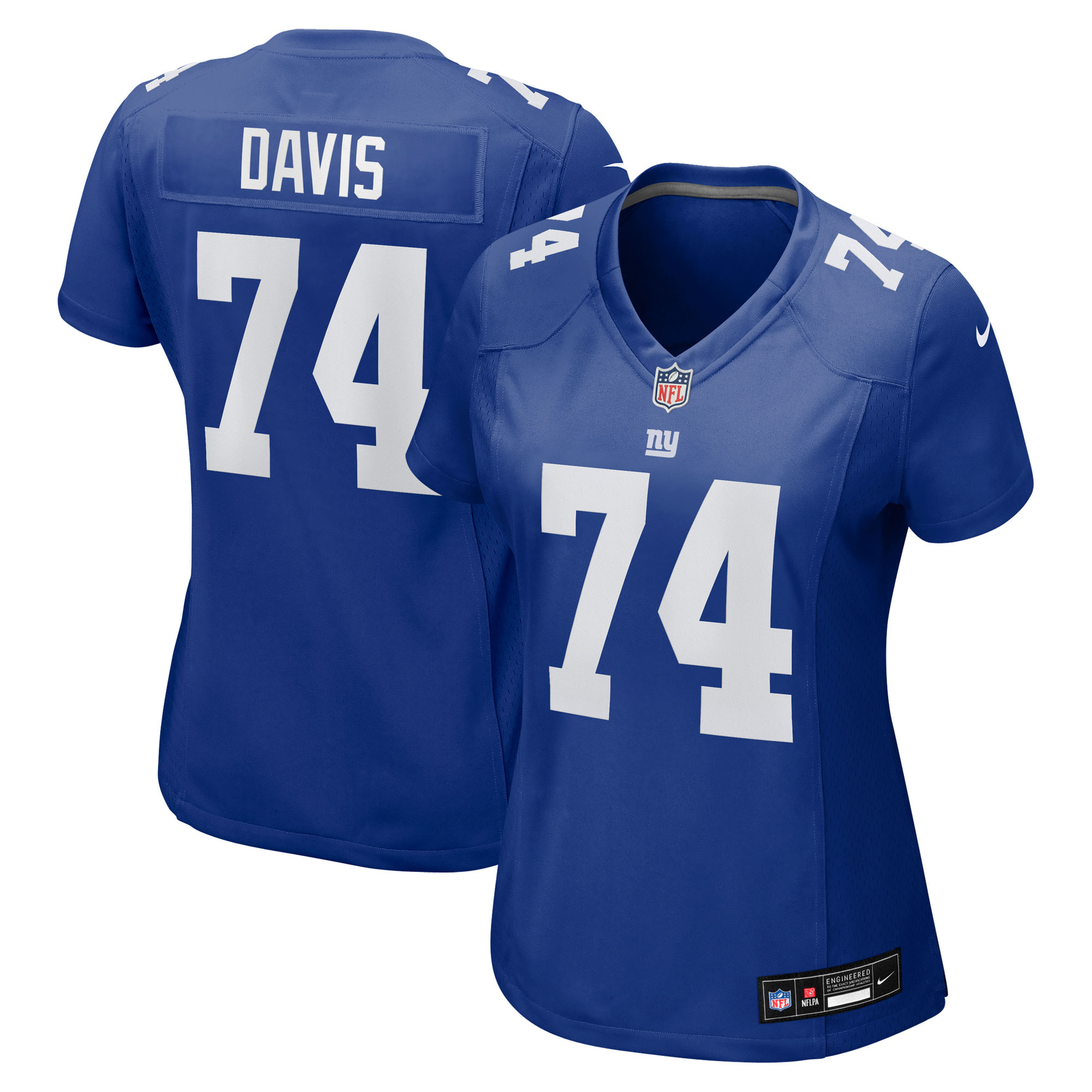 Women's Nike J.C. Davis Royal New York Giants Team Game Jersey