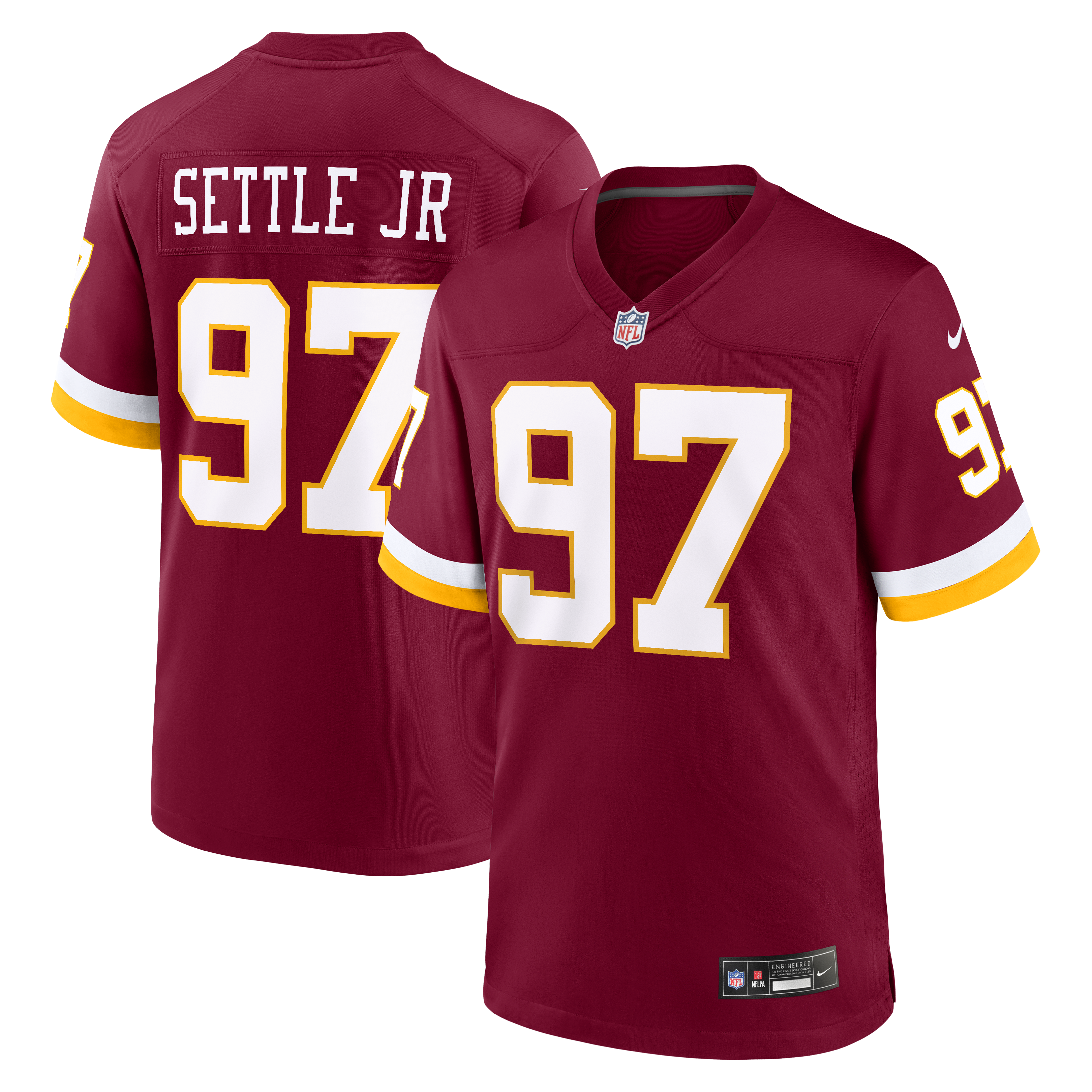 Men's Nike Tim Settle Jr. Burgundy Washington Commanders Team Game Jersey
