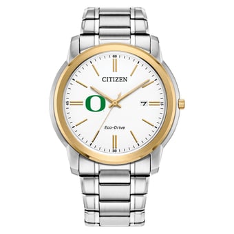 Men's Citizen Watch Oregon Ducks Eco-Drive Two-Tone Steel Watch