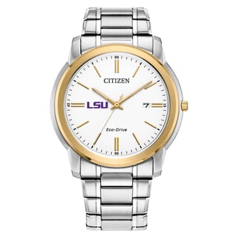 Men's Citizen Watch LSU Tigers Eco-Drive Two-Tone Steel Watch