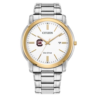 Men's Citizen Watch South Carolina Gamecocks Eco-Drive Two-Tone Steel Watch