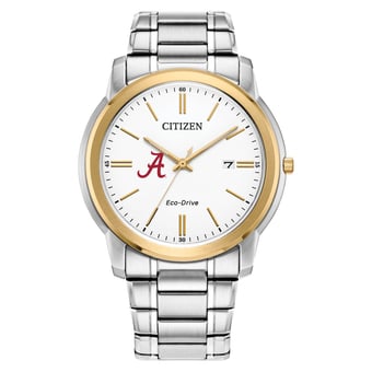 Men's Citizen Watch Alabama Crimson Tide Eco-Drive Two-Tone Steel Watch
