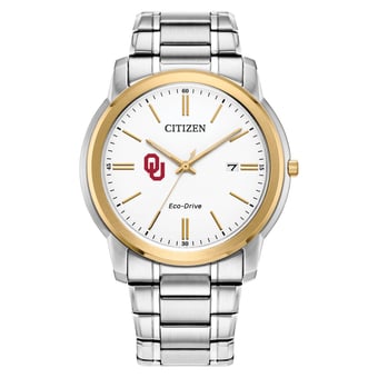 Men's Citizen Watch Oklahoma Sooners Eco-Drive Two-Tone Steel Watch