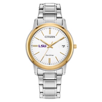 Women's Citizen Watch LSU Tigers Eco-Drive Two-Tone Steel Watch