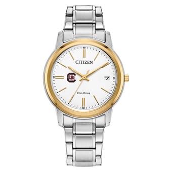 Women's Citizen Watch South Carolina Gamecocks Eco-Drive Two-Tone Steel Watch