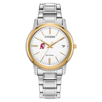 Women's Citizen Watch USC Trojans Eco-Drive Two-Tone Steel Watch