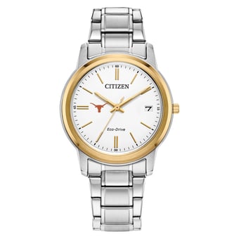 Women's Citizen Watch Texas Longhorns Eco-Drive Two-Tone Steel Watch