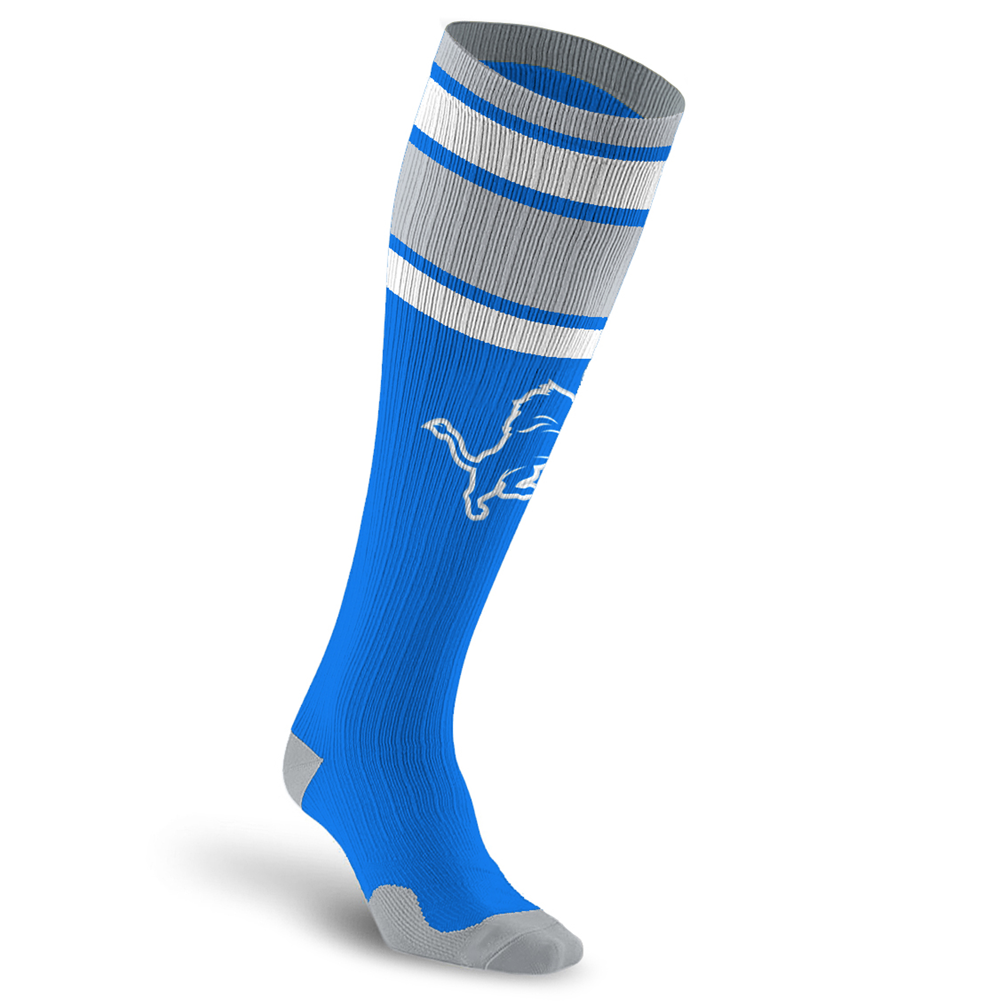 Unisex PRO Compression Detroit Lions  Classic Stripe Over-the-Calf Compression Socks