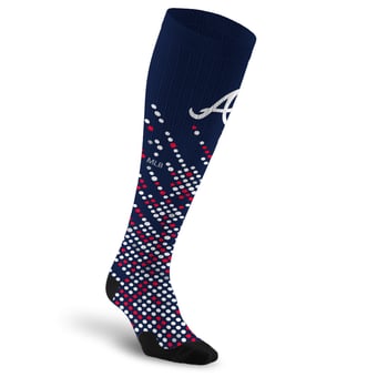 Unisex PRO Compression Atlanta Braves  Scoreboard Over-the-Calf Compression Socks