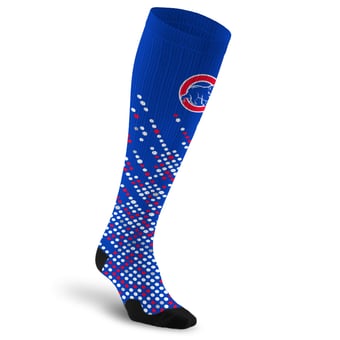 Unisex PRO Compression Chicago Cubs  Scoreboard Over-the-Calf Compression Socks