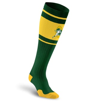 Unisex PRO Compression Green Bay Packers  Throwback Over-the-Calf Compression Socks
