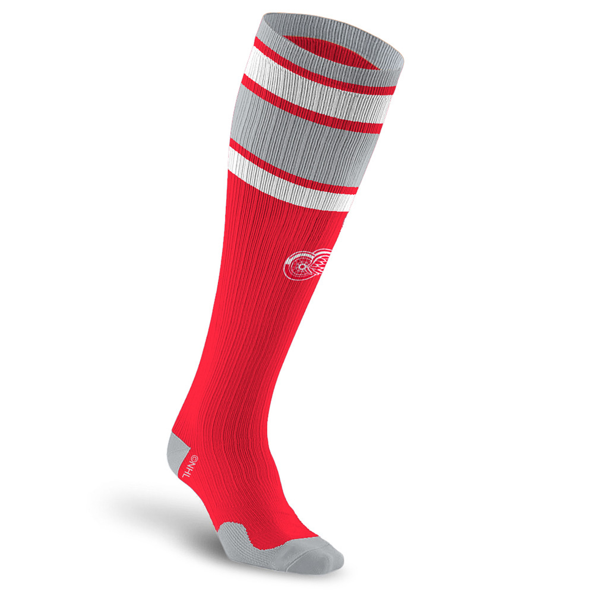 Unisex PRO Compression Detroit Red Wings  Classic Stripe Over-the-Calf Compression Socks