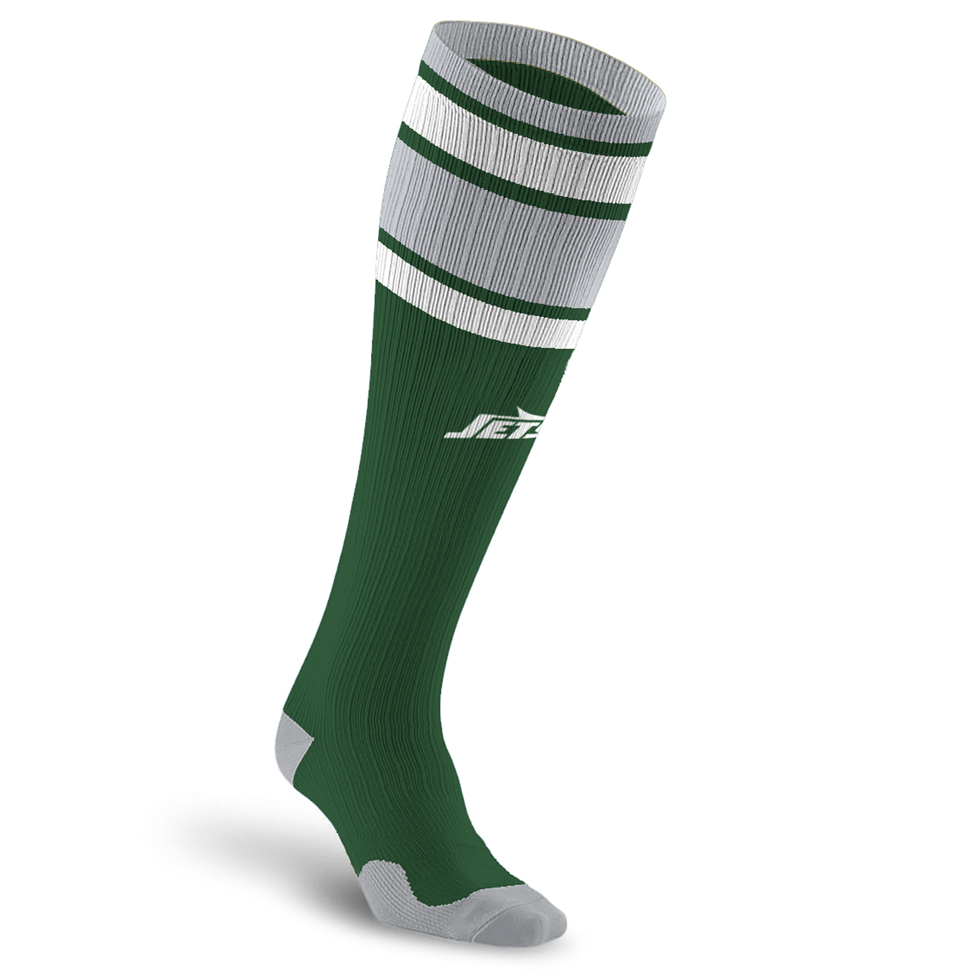 Unisex PRO Compression New York Jets Classic Stripe Over-the-Calf Compression Socks