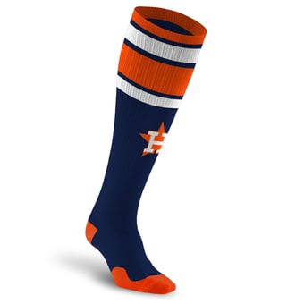 Unisex PRO Compression Houston Astros  Classic Stripe Over-the-Calf Compression Socks