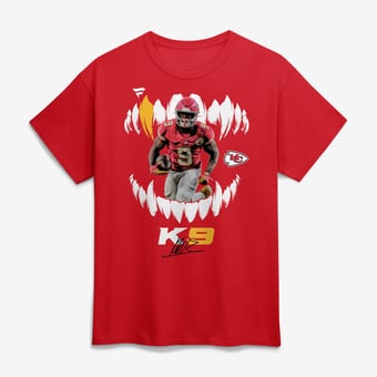 Men's Kenneth Walker III Red Kansas City Chiefs K9 T-Shirt