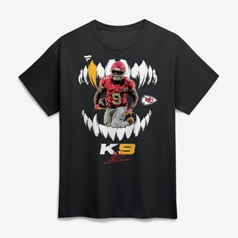 Men's Kenneth Walker III Black Kansas City Chiefs K9 T-Shirt