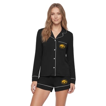 Women's Concepts Sport Black Iowa Hawkeyes Medley Sleep Set