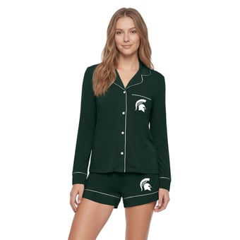 Women's Concepts Sport Green Michigan State Spartans Medley Sleep Set