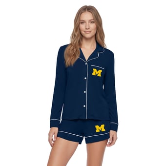 Women's Concepts Sport Navy Michigan Wolverines Medley Sleep Set