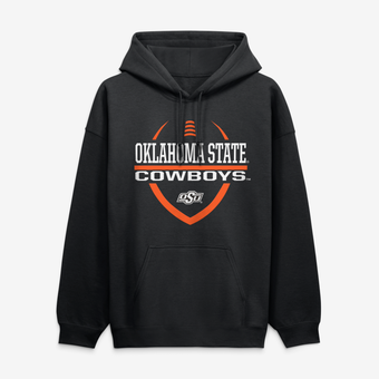 Men's  Black Oklahoma State Cowboys Football Fan Hoodie