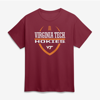 Men's  Maroon Virginia Tech Hokies Football Fan T-Shirt