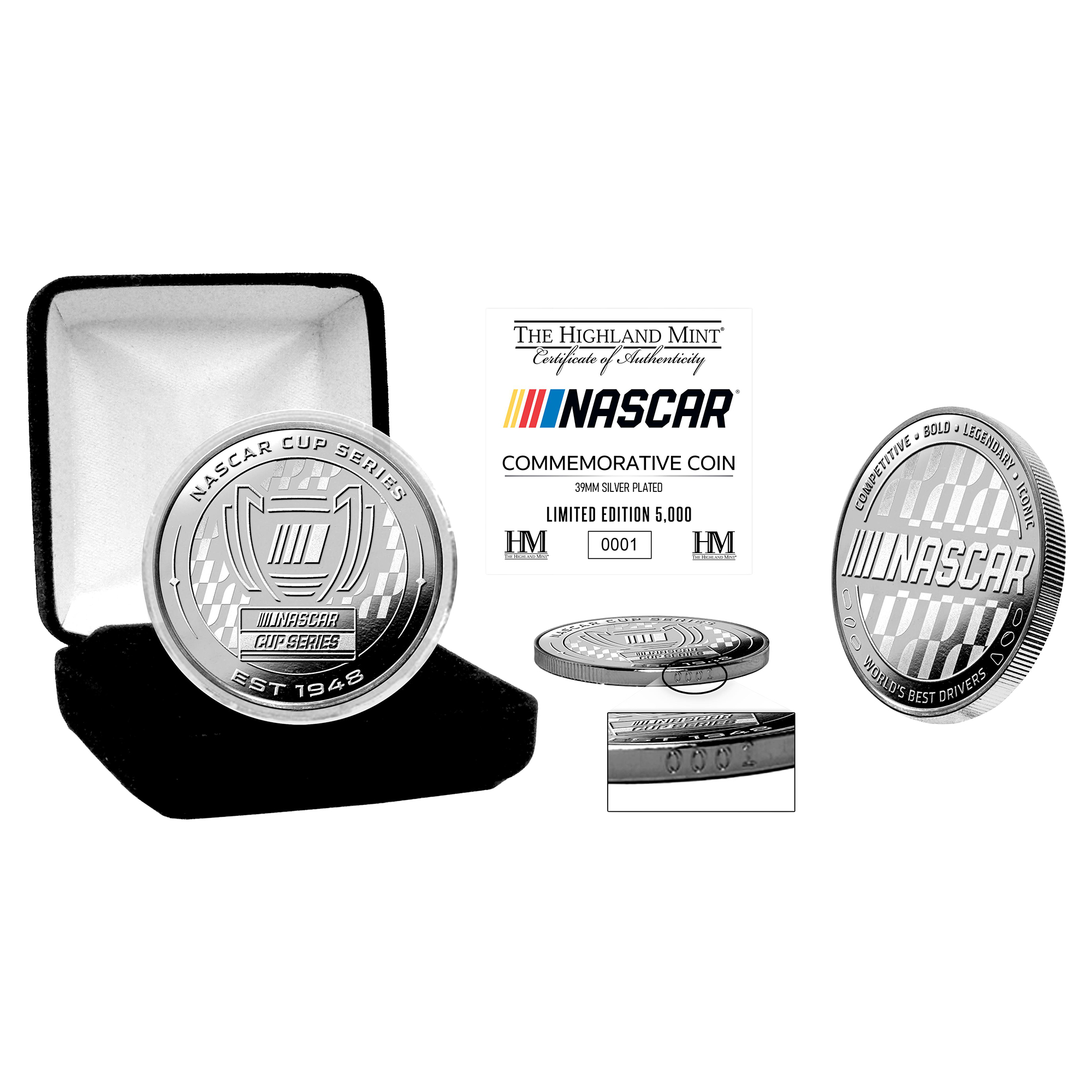NASCAR Cup Series Commemorative Silver-Plated Coin