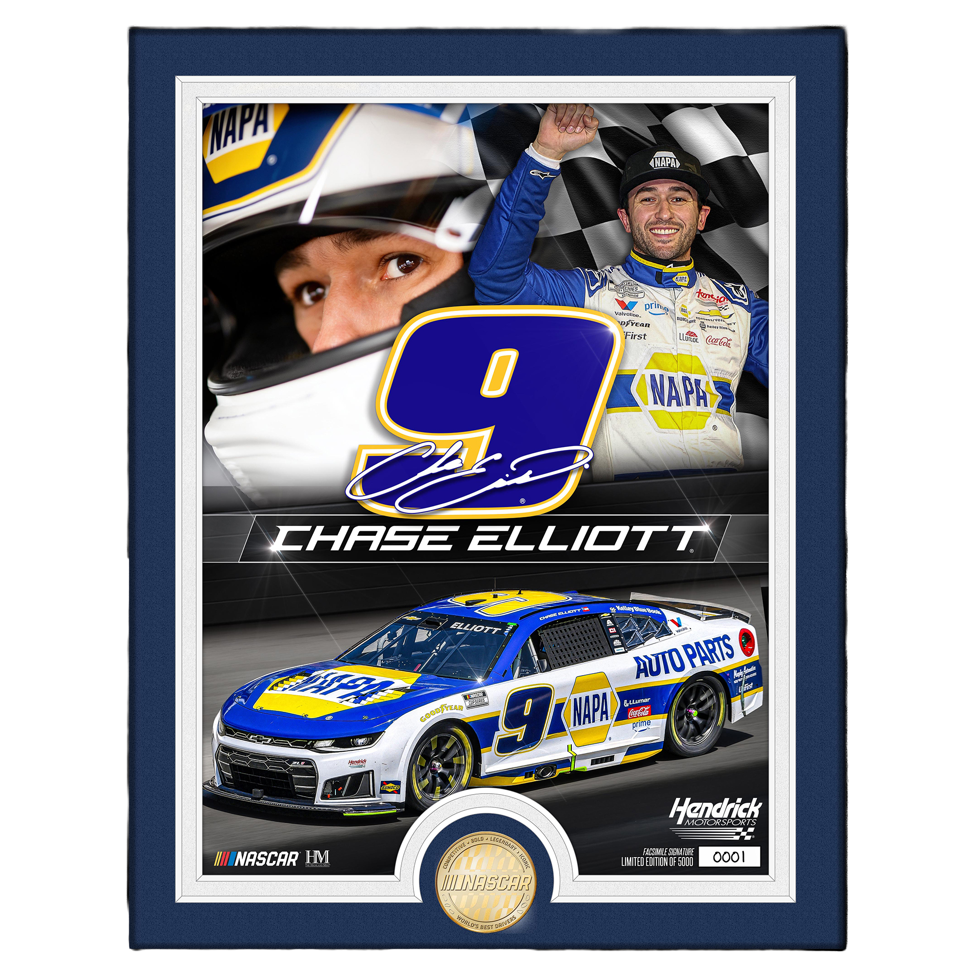 Highland Mint Chase Elliott Bronze Coin Photo Mint