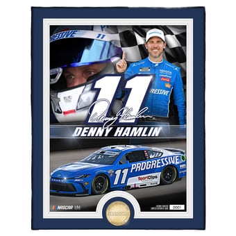 Highland Mint Denny Hamlin Bronze Coin Photo Mint