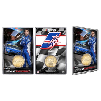 Highland Mint Kyle Larson Bronze Coin Card