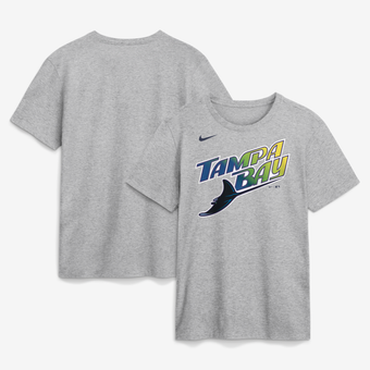 Men's Nike  Heather Gray Tampa Bay Rays Club T-Shirt