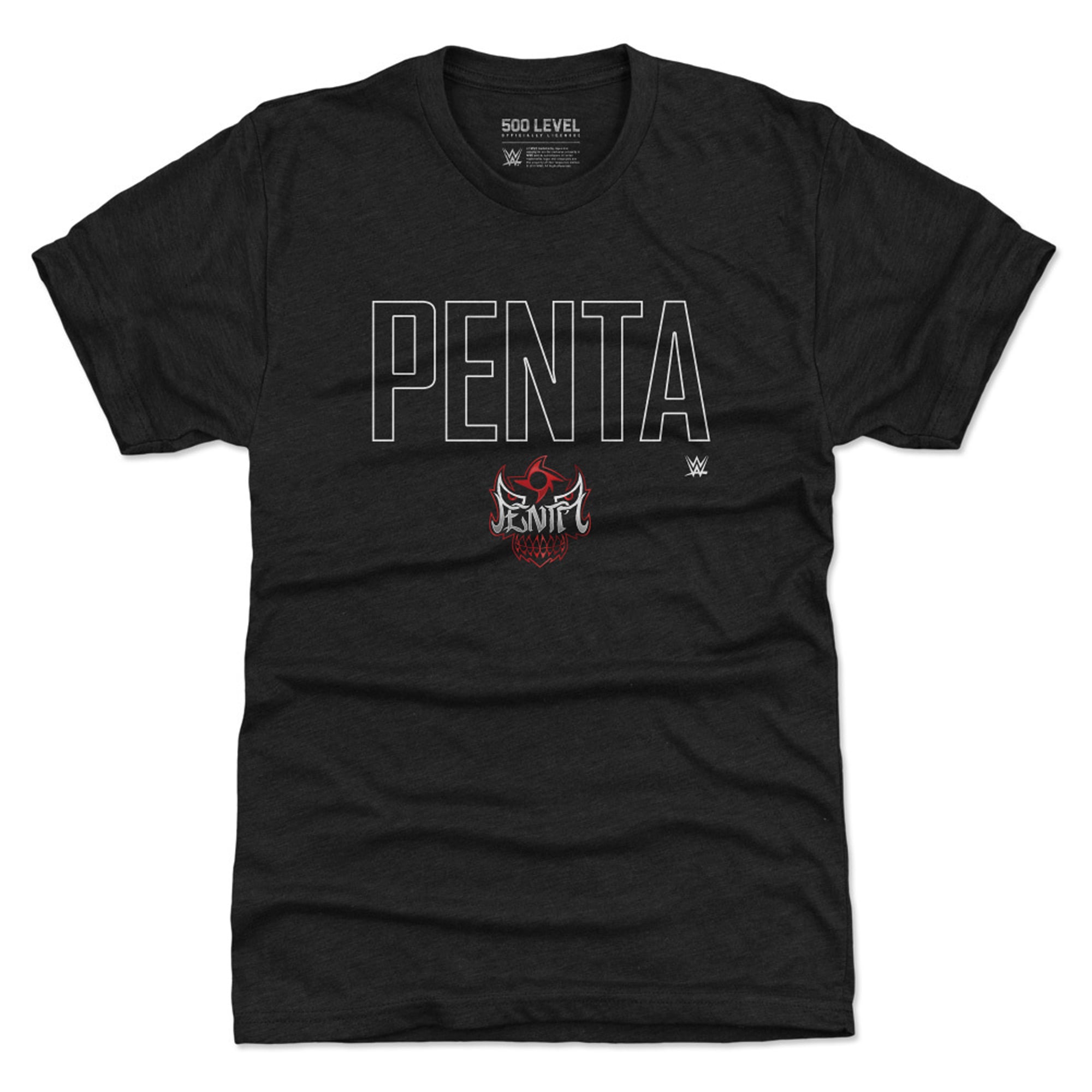 Men's 500 Level Heather Black Penta WWE Elite Premium Tri-Blend T-Shirt