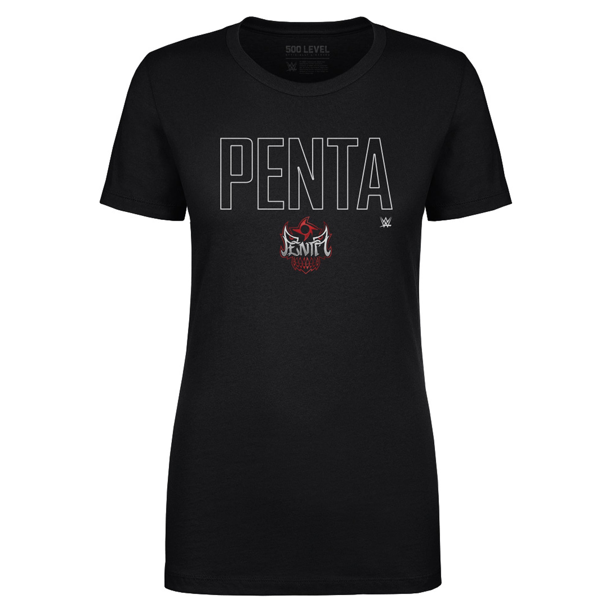 Women's 500 Level Black Penta WWE Elite T-Shirt