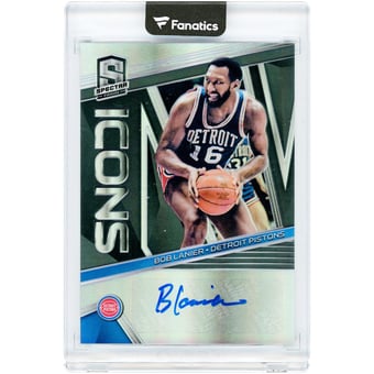 Bob Lanier Detroit Pistons Autographed 2018-19 Panini Spectra Icons #IA-BLM #24/75 Card