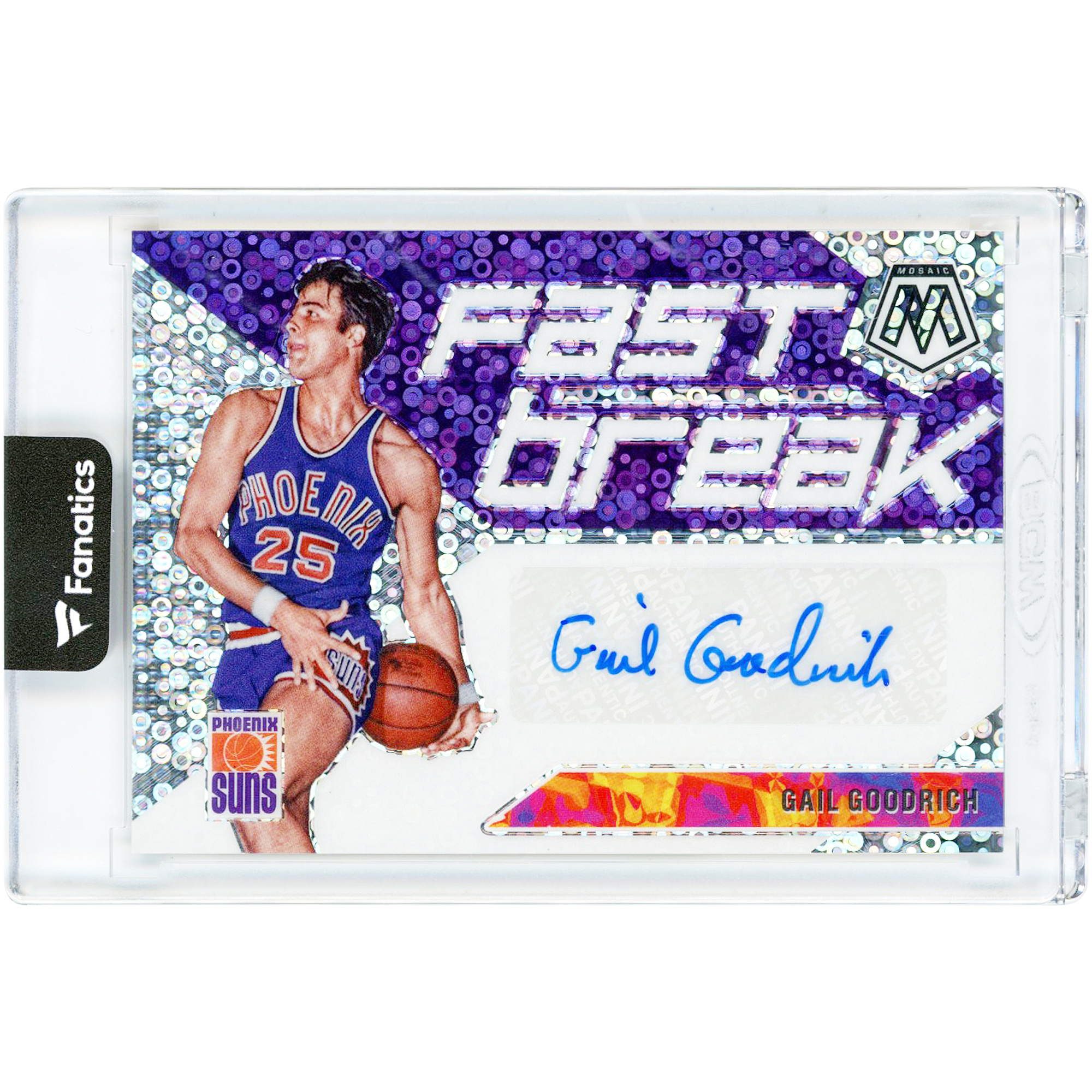 Gail Goodrich Phoenix Suns Autographed 2019-20 Panini Mosaic Fast Break #FB-GGR Card
