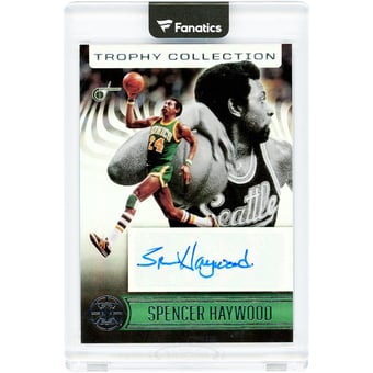Spencer Haywood Seattle SuperSonics Autographed 2020-21 Panini Illusions Trophy Collection #TC-SPH Card