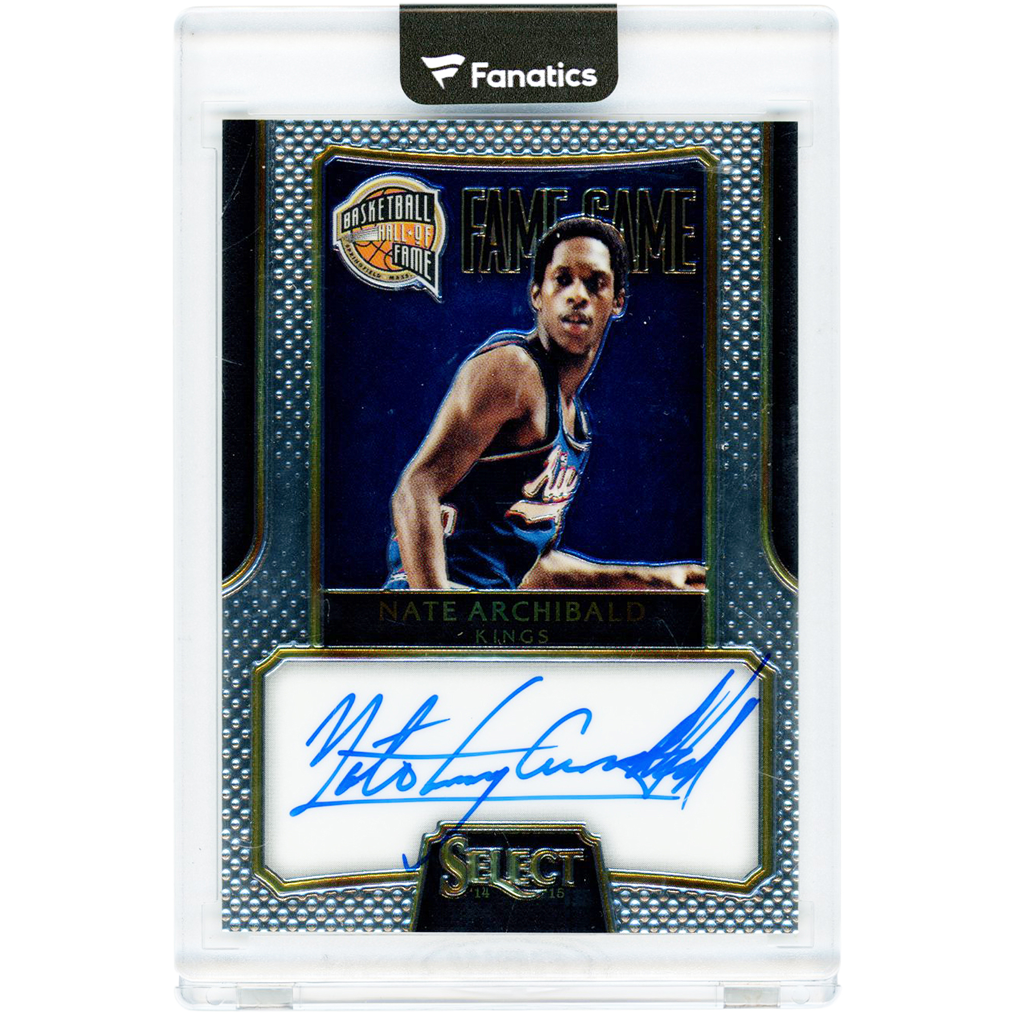 Nate Archibald Kansas City Kings Autographed 2014-15 Panini Select Fame Game Signatures #FG-NA #91/149 Card
