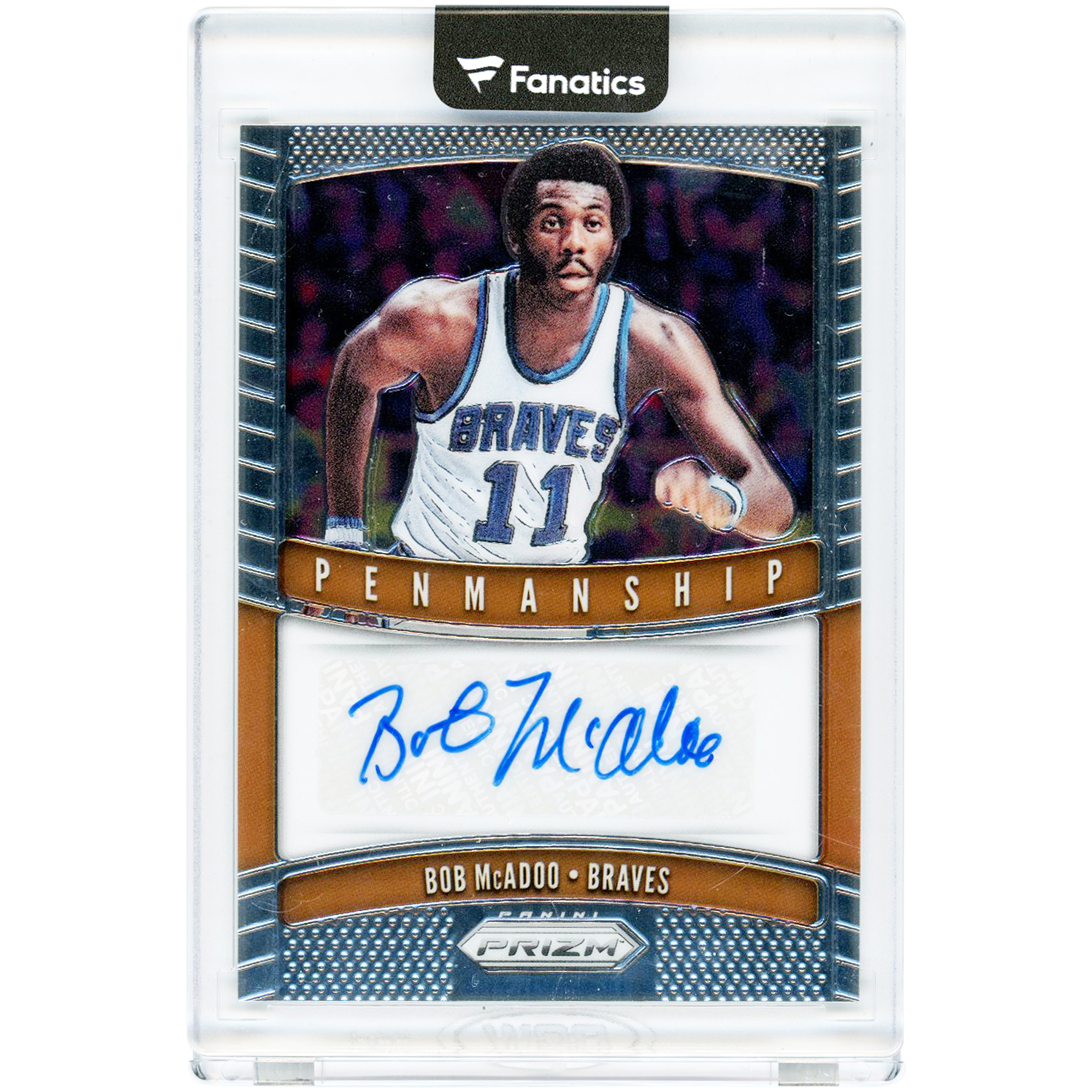 Bob McAdoo Buffalo Braves Autographed 2019-20 Panini Prizm Penmanship #PM-BMD Card