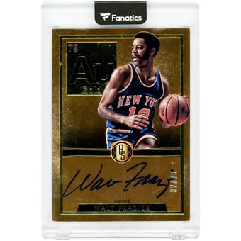 Walt Frazier New York Knicks Autographed 2015-16 Panini Gold Standard Au #AU-WF #37/79 Card