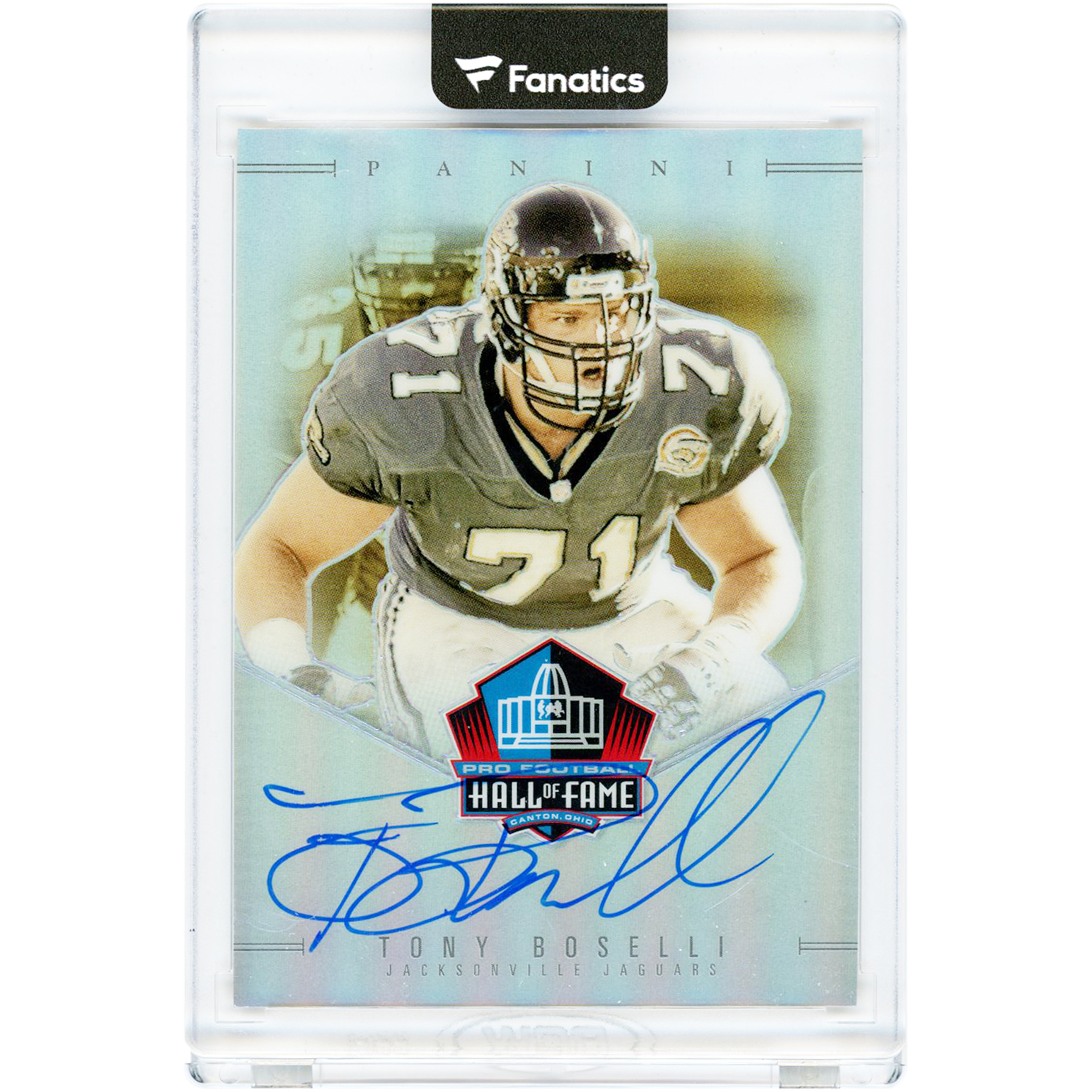 Tony Boselli Jacksonville Jaguars Autographed 2024 Panini Hall Of Fame #HOF-TBO #47/50 Card