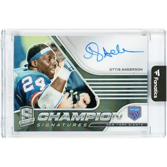 Ottis Anderson New York Giants Autographed 2021 Panini Spectra Championship Signatures #CS-OA #52/125 Card