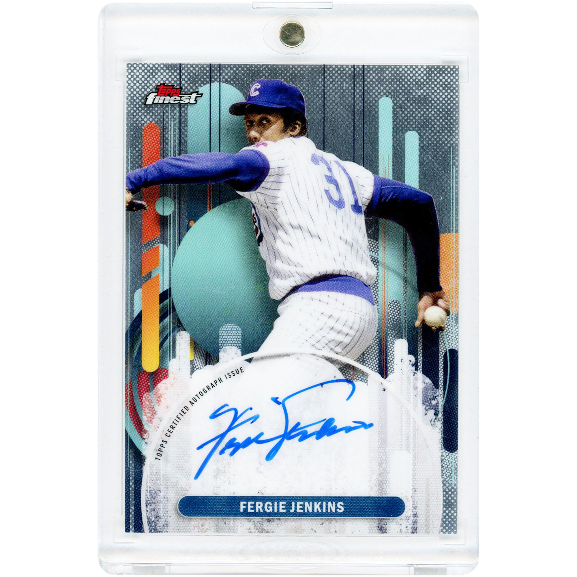 Fergie Jenkins Chicago Cubs Autographed 2025 Topps Finest #FA-FJ Card