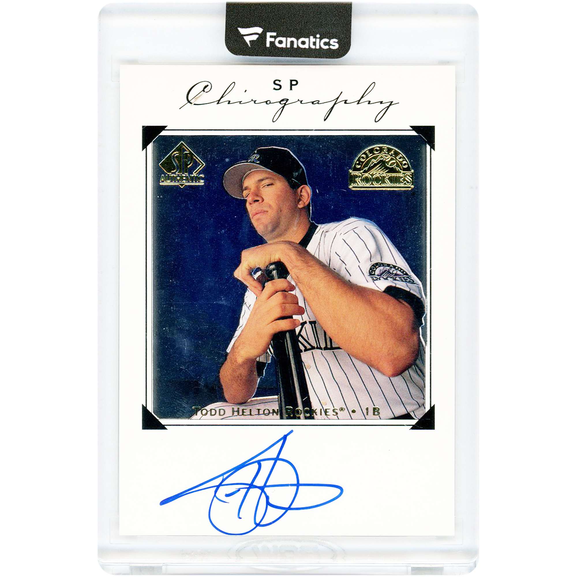 Todd Helton Colorado Rockies Autographed 1998 Upper Deck SP Authentic SP Chirography #TH Rookie Card