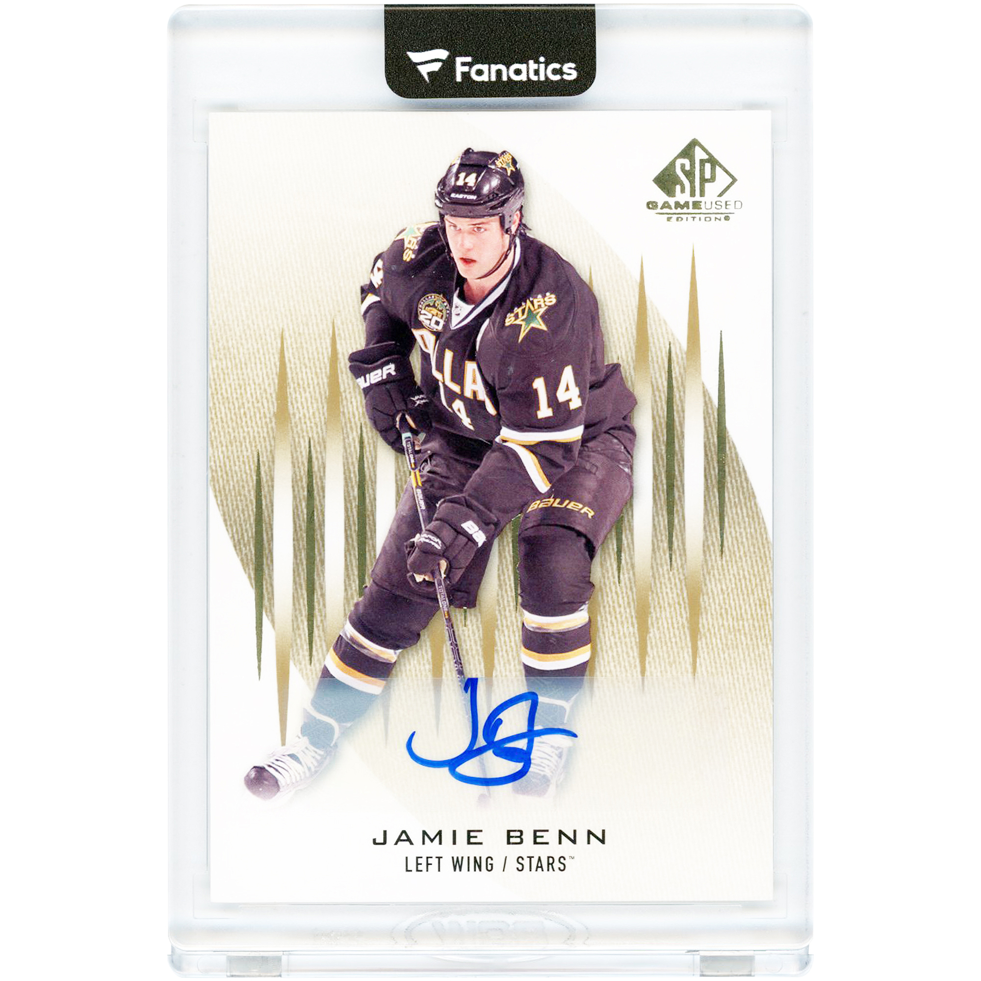Jamie Benn Dallas Stars Autographed 2013-14 Upper Deck SP Game Used #72 Card