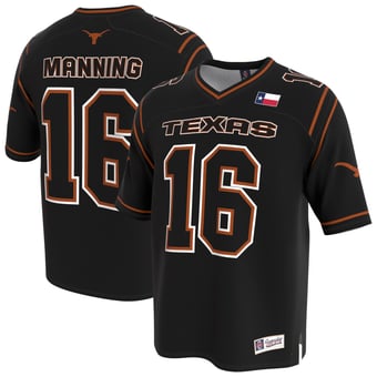 Unisex GameDay Greats Arch Manning Black Texas Longhorns Lightweight Football Fashion Jersey