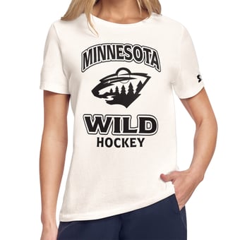 Women's Starter Cream Minnesota Wild Cookies & Cream T-Shirt