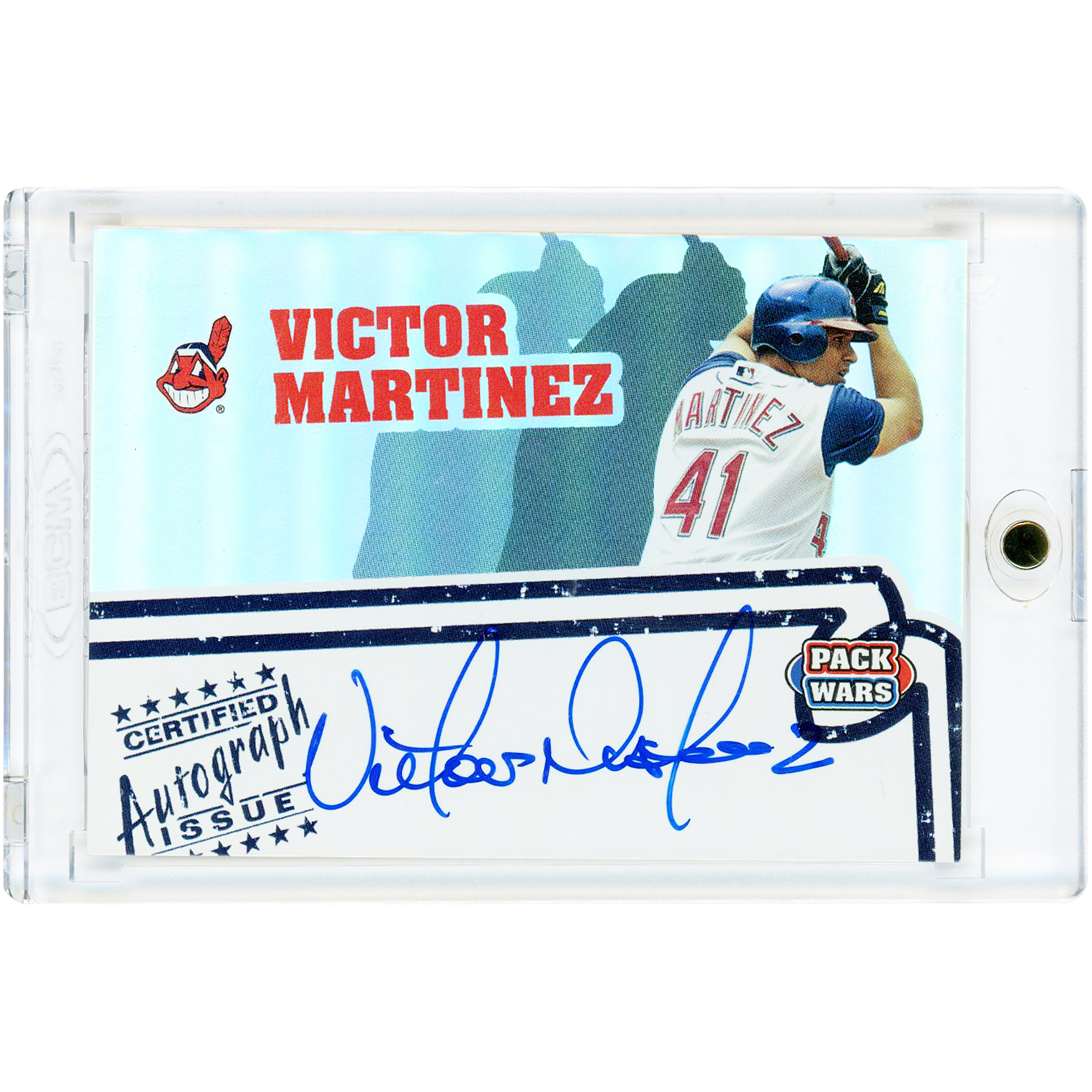 Victor Martinez Cleveland Indians Autographed 2005 Topps Pack Wars #PWA-VM Card
