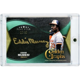 Eddie Murray Baltimore Orioles Autographed 2024 Topps Five Star Golden Graphs #GG-EM #18/30 Card