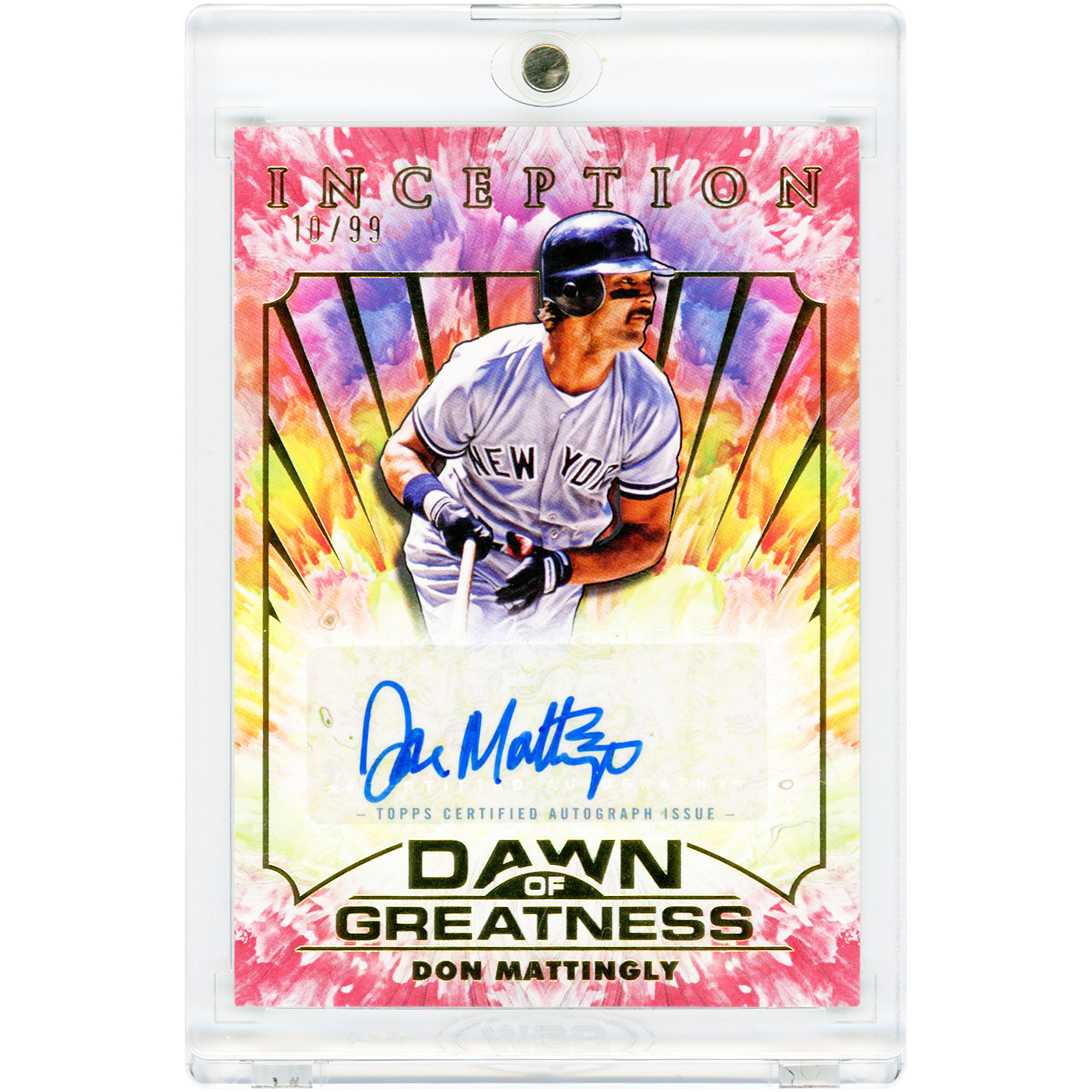 Don Mattingly New York Yankees Autographed 2025 Topps Inception Dawn Of Greatness #DOGA-DM #10/99 Card