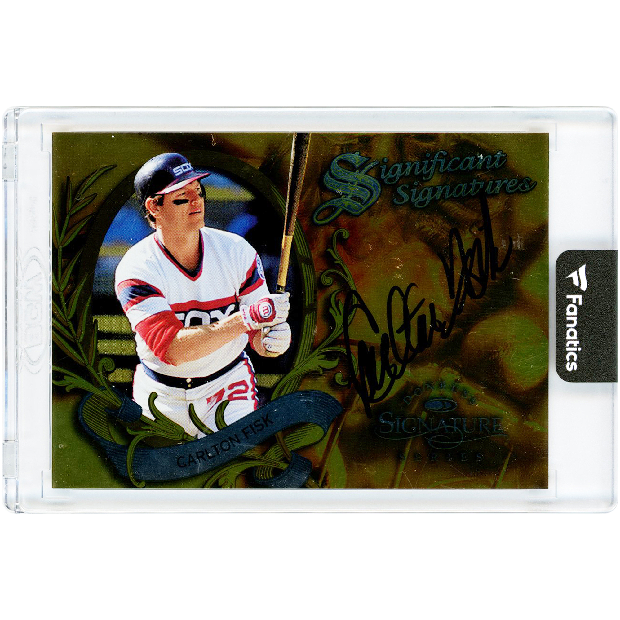 Carlton Fisk Chicago White Sox Autographed 1997 Donruss Signature Series Significant Signatures #NNO #246/2000 Card